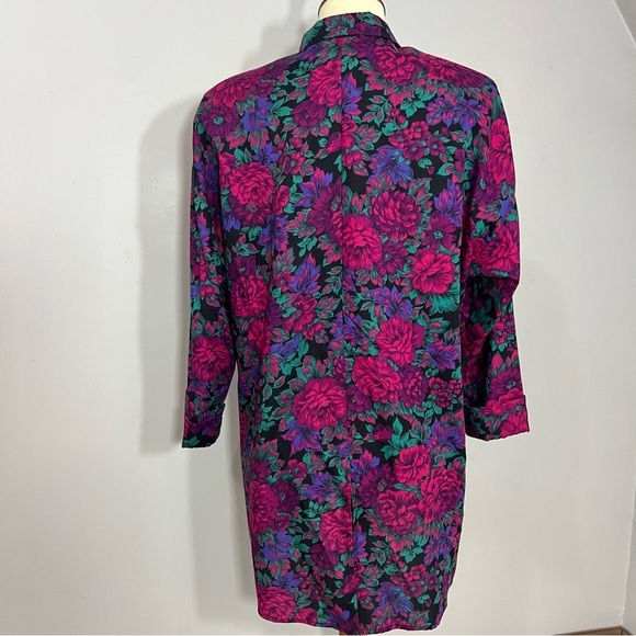 Vintage Justin Thyme Floral Co ord Set Colorful Pantsuit Spring Two Piece Set - Picture 8 of 10